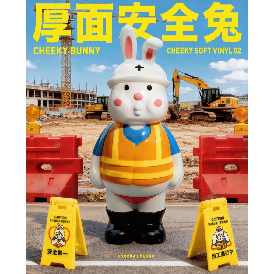 Cheeky Soft Vinyl 第二彈 - 厚面安全兔 CHEEKY BUNNY